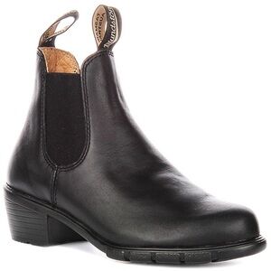 Blundstone Chelsea Black Leather Elastic Side Heel Pull On 1671 Ankle Boot